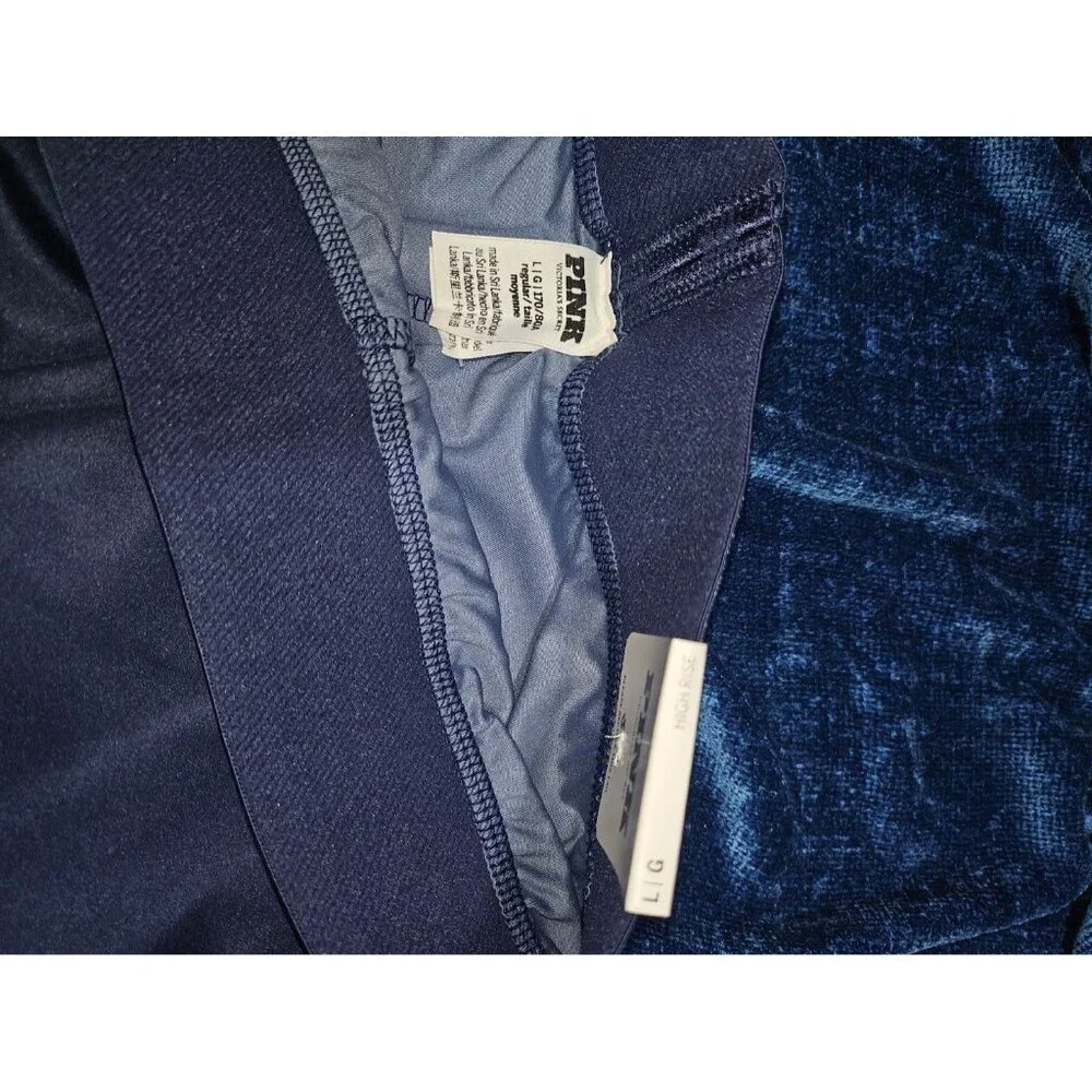 Victoria's Secret PINK Ultimate High Waist Leggings Blue Ombre Large Regular - Picture 4 of 8